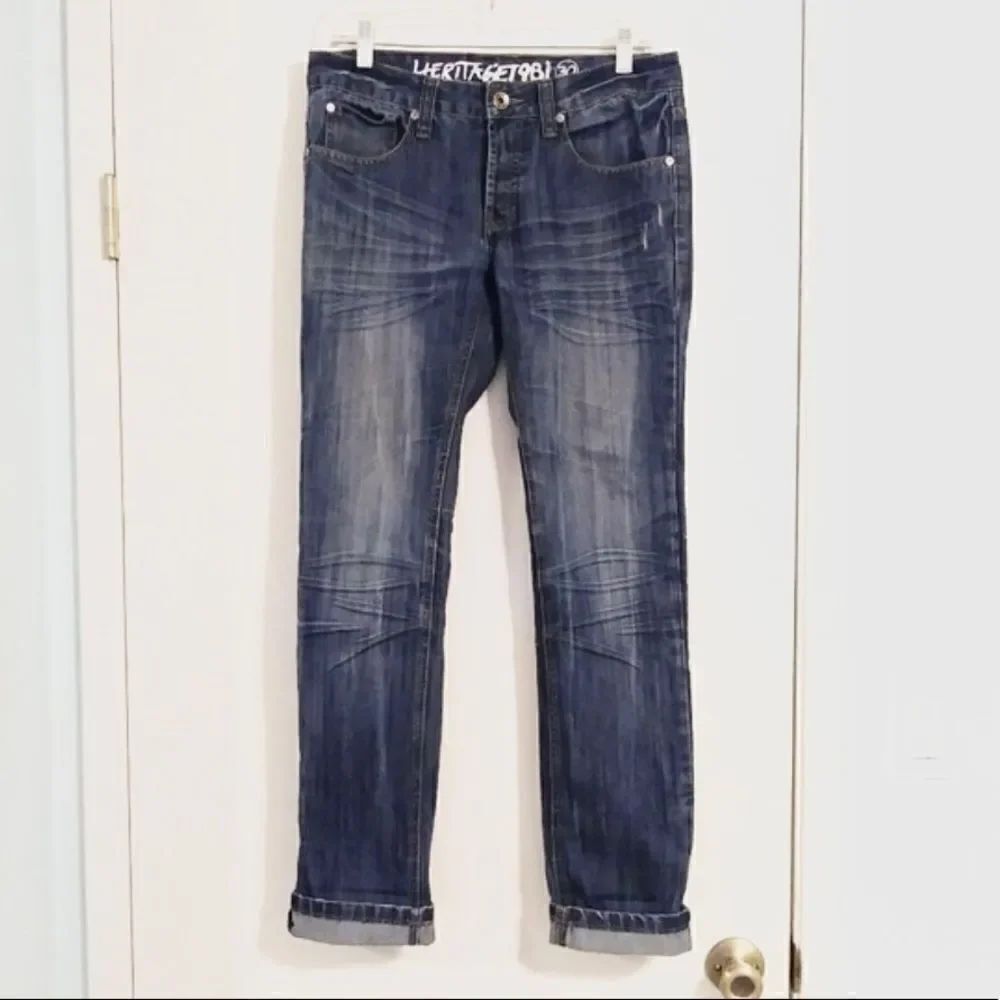 Heritage 1981 Button Fly Straight Leg Jeans